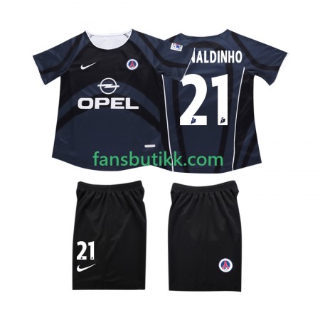 Fotballdrakt AC Milan RONALDINHO 10 2003 Barn Retro Tredjetrøye 2002 Kortermet